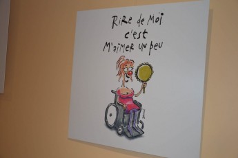 Beaucaire 2017 Exposition vernissage Rire de moi handicapés paralysés-3