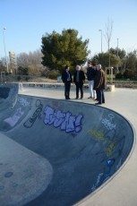 visite du skate park d avignon - Julien Sanchez - Maire de Beaucaire (1)
