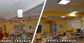 Economies et écologie : L’école de la Moulinelle passe en éclairage LED !
