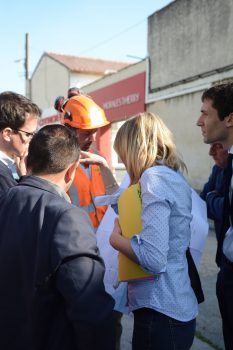 Cours Sadi Carnot : Visite de chantier du Maire et de son adjoint