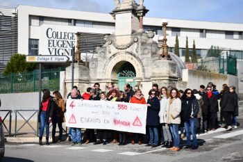 Sous-effectifs au collège Eugène Vigne : la municipalité soutient le mouvement !