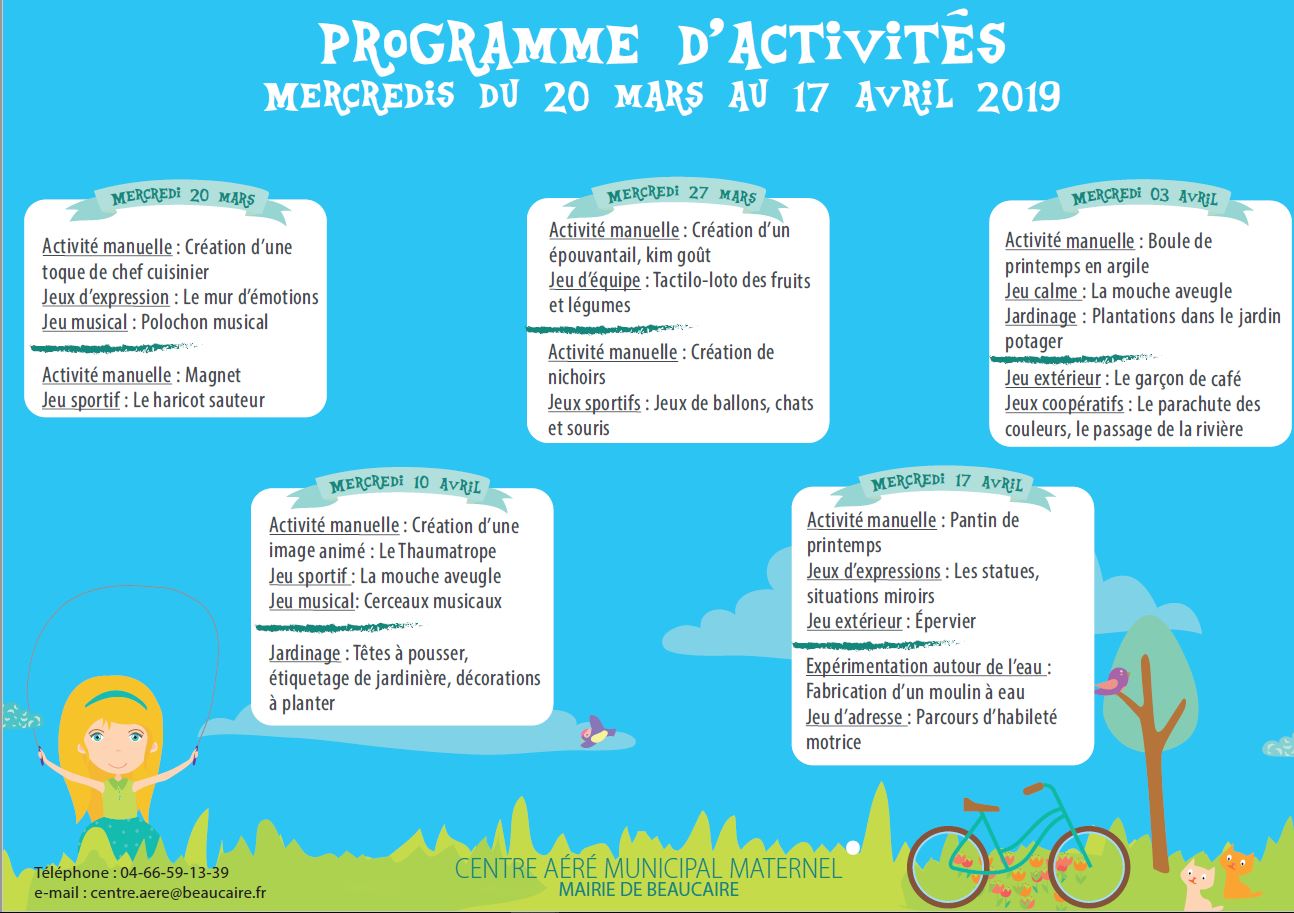 Maternelle Le Site Officiel De La Ville De Beaucaire