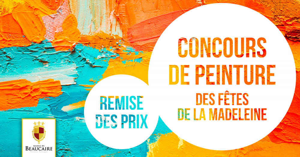 Remise des prix du concours de peinture des fêtes de la madeleine