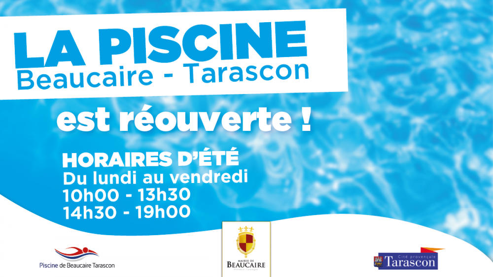 Covid-19 : La piscine de Beaucaire-Tarascon est rouverte !