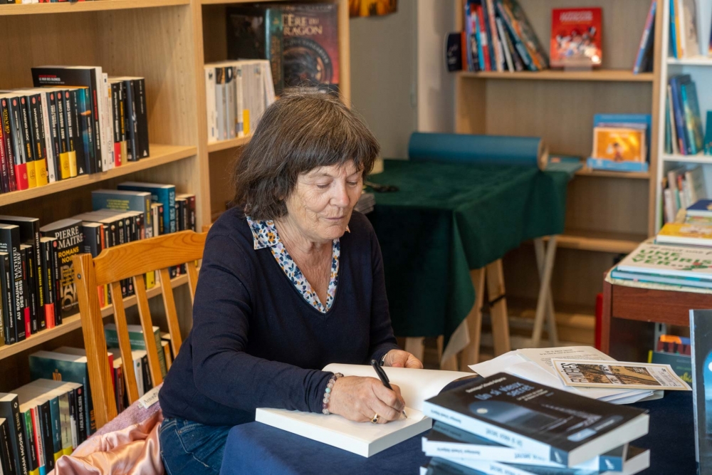 Dominique Schwob-Delporte en dédicace à Beaucaire