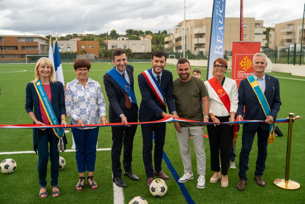 Inauguration du terrain synthétique : un équipement de pointe au complexe Fernand Lamouroux ⚽️✅