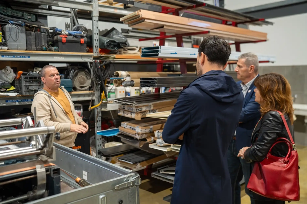 Le président de la Chambre de Métiers en visite chez Sud Alu à Beaucaire ! 🛠