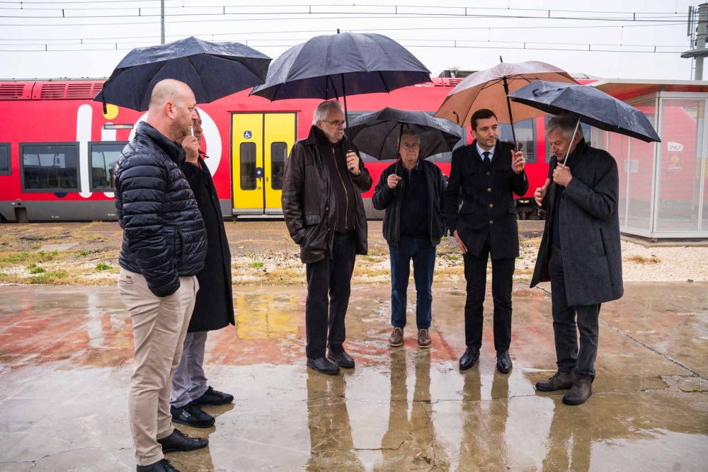 Le Maire lance le chantier de la Halte SNCF !