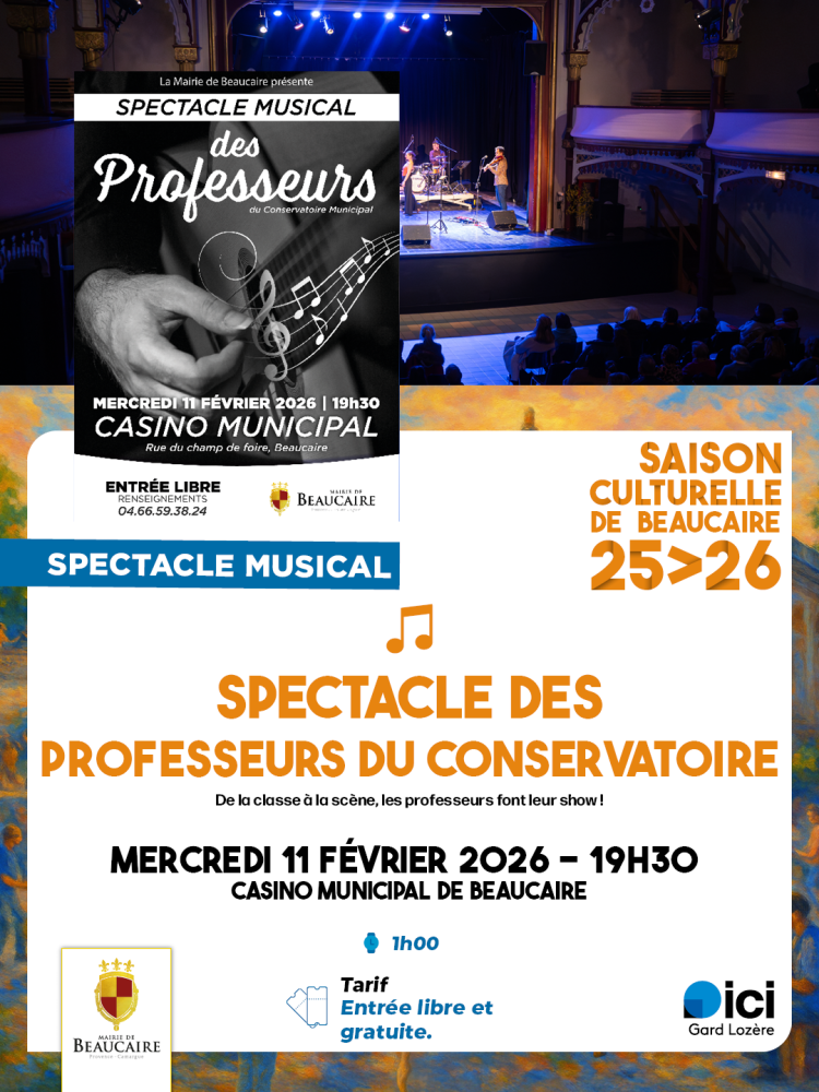 SPECTACLE DES PROFESSEURS DU CONSERVATOIRE