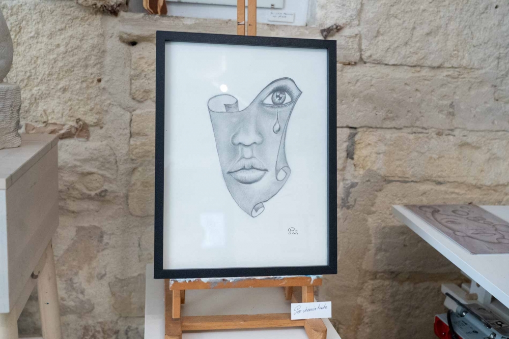 Art : L’atelier de Gilbert Nicaud accueille la première exposition de Patricia André.